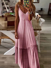 Camisole-Kleid mit V-Ausschnitt und Farbverlauf
